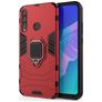 Mobigear Armor Ring Huawei P40 Lite E Hoesje Hardcase Backcover Shockproof met Ringhouder - Rood