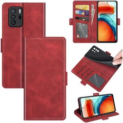 Mobigear Slim Magnet POCO X3 GT Hoesje Bookcase Portemonnee - Rood