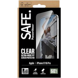SAFE by PanzerGlass Ultra-Wide-Fit iPhone 17 Glazen Screenprotector - Case Friendly