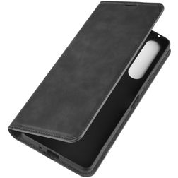 Mobigear Retro Slim Sony Xperia 10 II Hoesje Bookcase Portemonnee - Zwart
