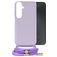 Mobilize Lanyard Gelly Samsung Galaxy A05s Flexibel TPU Hoesje met koord - Pastel Purple