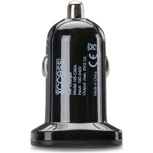 Xccess Single USB Autolader 2.1A - Zwart