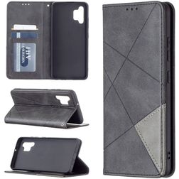 Mobigear Rhombus Slim Samsung Galaxy A32 4G Hoesje Bookcase - Zwart