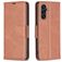 Mobigear Excellent Samsung Galaxy A35 Hoesje Bookcase Portemonnee - Bruin