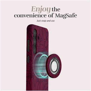 MIO Holder MagSafe Telefoon Ring - Berry Blooms Universeel