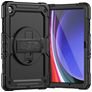 Mobigear SureGrip Xtreme Samsung Galaxy Tab A11 Plus Hoes Hard Kunststof,Siliconen Backcover + Schouderband + Standaard - Zwart