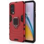 Mobigear Armor Ring OnePlus Nord 2 Hoesje Hardcase Backcover Shockproof met Ringhouder - Rood