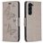 Mobigear Butterfly Samsung Galaxy S24 Plus Hoesje Bookcase Portemonnee - Grijs