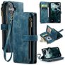 CaseMe C30 iPhone 17 Hoesje Bookcase Portemonnee - Blauw