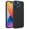 Mobigear Woven iPhone 14 Pro Hoesje Flexibel TPU Backcover - Zwart