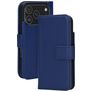 Mobiparts Wallet iPhone 17 Pro MagSafe Hoesje Echt Leer Bookcase Portemonnee - Blauw