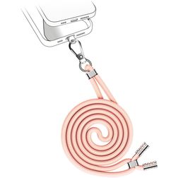 Valenta Nylon Lanyard Universeel Telefoonkoord Verstelbaar - Roze