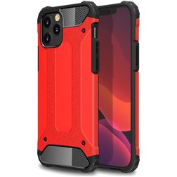 Mobigear Outdoor iPhone 12 Hoesje Hardcase Backcover Shockproof - Rood