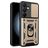 Mobigear Armor Ring Cam Slide Samsung Galaxy S24 FE Hoesje Hardcase Backcover Shockproof met Ringhouder en Camera Slider - Goud