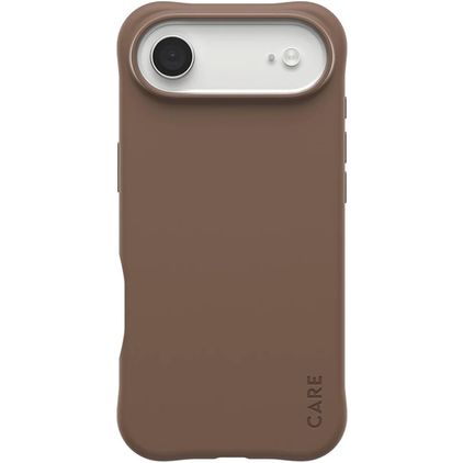 CARE by PanzerGlass Fashionable iPhone Air Siliconen MagSafe Hoesje Backcover - Espresso