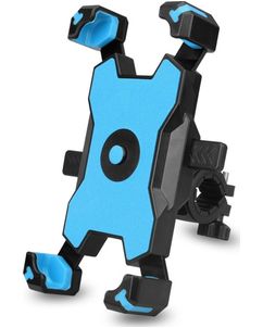 Mobigear PushHold Telefoonhouder Fiets Fietsstuur Bevestiging Klem Universeel - Blauw