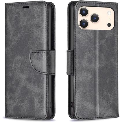 Mobigear Excellent iPhone 18 Pro Max Hoesje Bookcase Portemonnee - Zwart