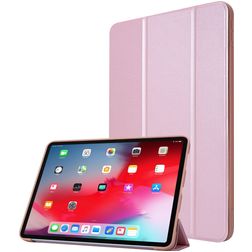 Mobigear Tri-Fold Gel iPad Pro 11 Inch (2021) Hoes TPU,Kunstleer Bookcase - Roségoud