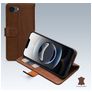 Mobilize Wallet iPhone 16e Hoesje Echt Leer Bookcase Portemonnee - Bruin