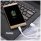 Mobigear Nylon USB-A naar USB-C Kabel 0.2 Meter - Wit