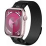 Mobigear Mecha Loop Milanese Apple Watch Bandje Magneetsluiting - 49/46/45/44 mm - Zwart