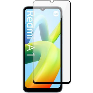 Mobigear Premium Xiaomi Redmi A1 4G Glazen Screenprotector - Case Friendly - Zwart
