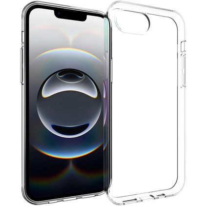 Mobigear Basics Doorzichtig iPhone 16e Hoesje Flexibel TPU Backcover - Transparant