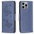 Mobigear Butterfly iPhone 15 Pro Max Hoesje Bookcase Portemonnee - Blauw