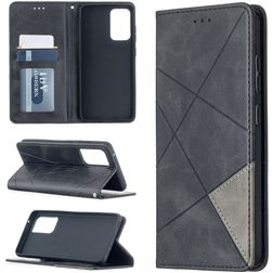 Mobigear Rhombus Slim Samsung Galaxy A52s 5G Hoesje Bookcase - Zwart