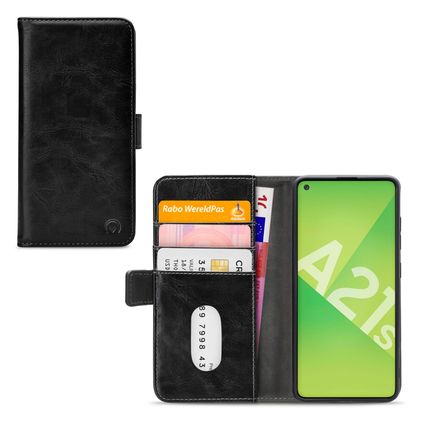 Mobilize Elite Gelly Samsung Galaxy A21s Hoesje Bookcase - Zwart