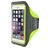 Mobiparts Comfort Fit Telefoonhouder Hardlopen iPhone 7 Sport Hoesje Neopreen Sportarmband - Neon Green