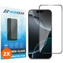 Mobigear Premium iPhone 16 Pro Glazen Screenprotector - Case Friendly - Zwart (2-Pack)