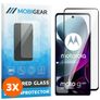 Mobigear Premium Motorola Moto G200 5G Glazen Screenprotector - Case Friendly - Zwart (3-Pack)