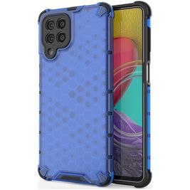 Mobigear Honeycomb Samsung Galaxy M53 Hoesje Hardcase Backcover Shockproof - Blauw