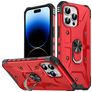 Mobigear Armor Ring iPhone 14 Pro Max Hoesje Hardcase Backcover Shockproof met Ringhouder - Rood