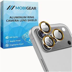 Mobigear Single Lens iPhone 17 Pro Glazen Camera Lens Protector - Case Friendly - Oranje