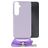 Mobilize Lanyard Gelly Samsung Galaxy A05s Flexibel TPU Hoesje met koord - Pastel Purple