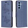 Mobigear Butterfly Samsung Galaxy A54 Hoesje Bookcase Portemonnee - Blauw