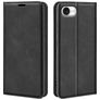 Mobigear Retro Slim iPhone 16e Hoesje Bookcase Portemonnee - Zwart