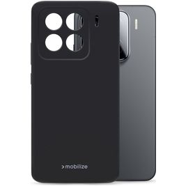 Mobilize Rubber Gelly Xiaomi 15 Hoesje Flexibel TPU Backcover - Zwart