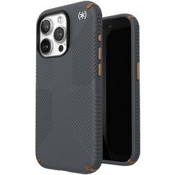 Speck Presidio2 Grip iPhone 15 Pro Hoesje Hardcase Backcover Shockproof - Charcoal Grey