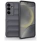 Mobigear Bumpy Samsung Galaxy S25 Hoesje Flexibel TPU Backcover - Grijs