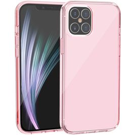 Mobigear Crystal iPhone 12 Pro Hoesje Hardcase Backcover - Roze