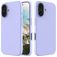 Mobigear Rubber Touch iPhone 16 Siliconen Hoesje Backcover - Paars