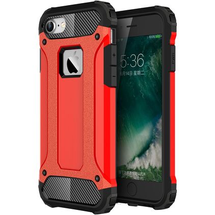Mobigear Outdoor iPhone 7 Hoesje Hardcase Backcover Shockproof - Rood