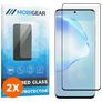 Mobigear Curved Samsung Galaxy S20 Glazen Screenprotector - Case Friendly - Zwart (2-Pack)