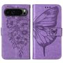 Mobigear Butterfly Google Pixel 9 Pro Hoesje Bookcase Portemonnee - Paars
