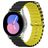 Mobigear Ocean Siliconen Smartwatch Bandje Gespsluiting - Universeel 20 mm aansluiting - Zwart / Geel