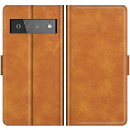 Mobigear Slim Magnet Google Pixel 6 Pro Hoesje Bookcase Portemonnee - Cognac