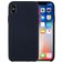 Mobigear Colors iPhone X Siliconen Hoesje Backcover - Donkerblauw
